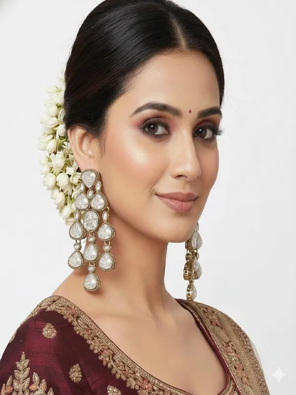 Ethnic_Multi_Stone_&_Kundan_Style_Statement_Earrings