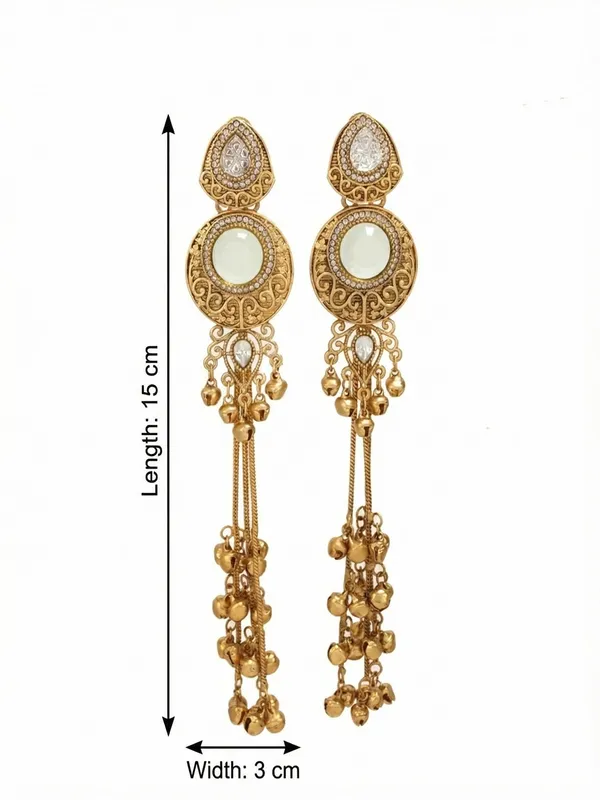 Gold_Plated_Kashmiri_Drop_Long_Earrings_With_Kundan_Detailing_&_Ghungroo_Work
