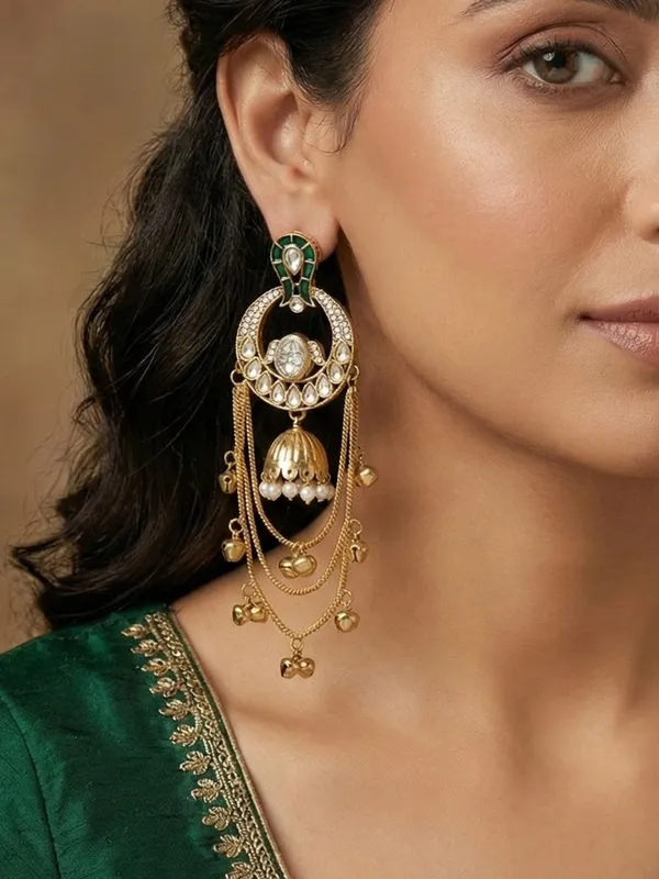 Traditional_Gold_Plated_Kashmiri_Drop_Earrings_With_Pearl_Accents
