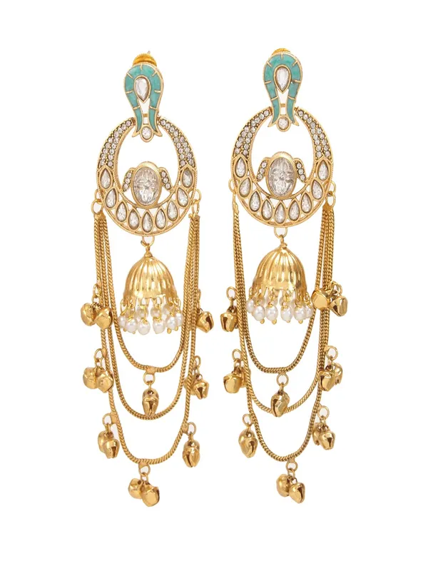 Traditional_Gold_Plated_Kashmiri_Drop_Earrings_With_Pearl_Accents