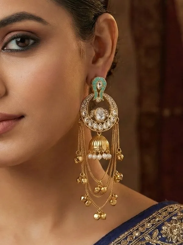 Traditional_Gold_Plated_Kashmiri_Drop_Earrings_With_Pearl_Accents