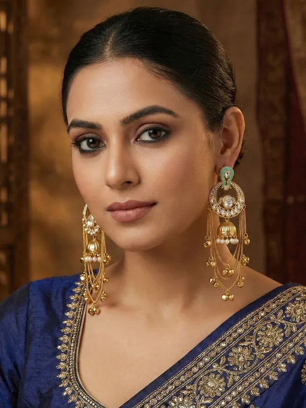 Traditional_Gold_Plated_Kashmiri_Drop_Earrings_With_Pearl_Accents