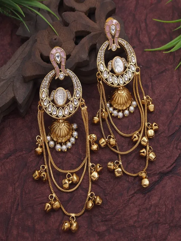 Traditional_Gold_Plated_Kashmiri_Drop_Earrings_With_Pearl_Accents