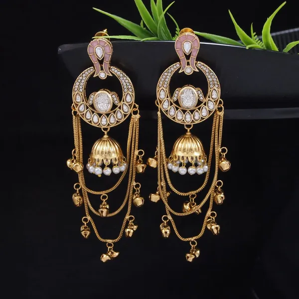 Traditional_Gold_Plated_Kashmiri_Drop_Earrings_With_Pearl_Accents