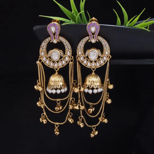 Traditional_Gold_Plated_Kashmiri_Drop_Earrings_With_Pearl_Accents