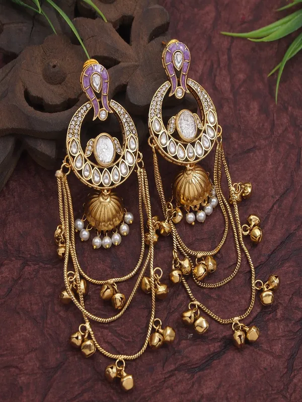Traditional_Gold_Plated_Kashmiri_Drop_Earrings_With_Pearl_Accents