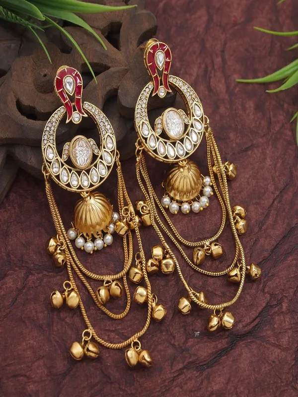 Traditional_Gold_Plated_Kashmiri_Drop_Earrings_With_Pearl_Accents