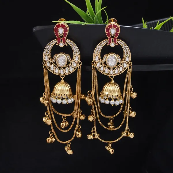 Traditional_Gold_Plated_Kashmiri_Drop_Earrings_With_Pearl_Accents