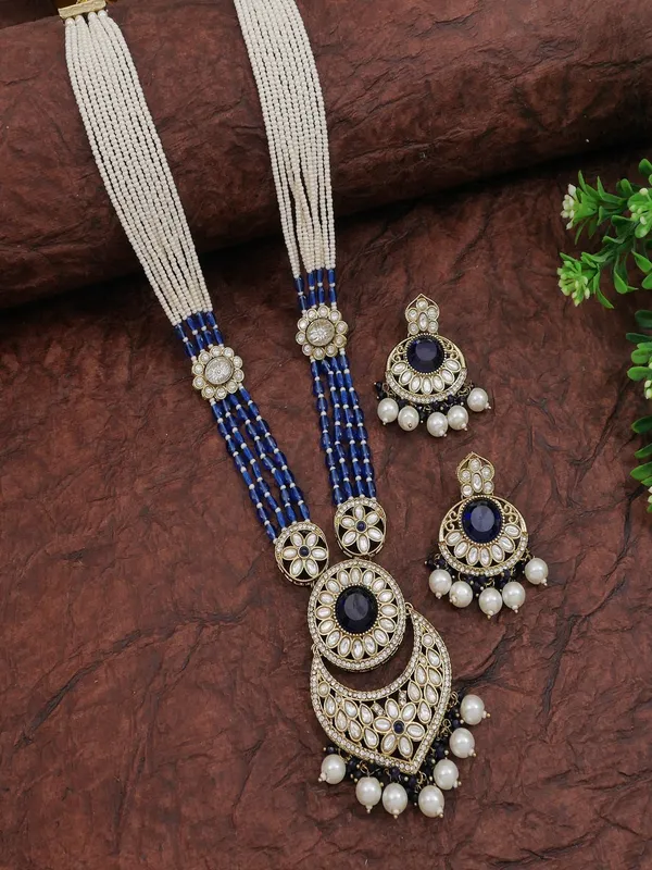 Traditional_Nawabi_Black_Beaded_Pearl_Statement_Necklace_Set