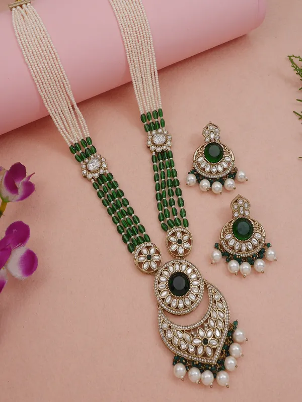 Traditional_Nawabi_Black_Beaded_Pearl_Statement_Necklace_Set