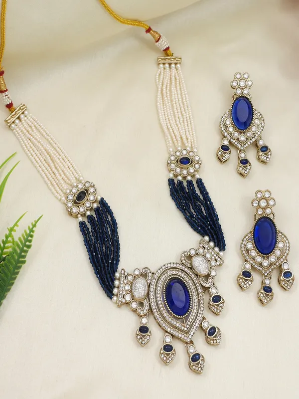 Royal_Noir_Pearl_&_Black_Beaded_Statement_Necklace_Set