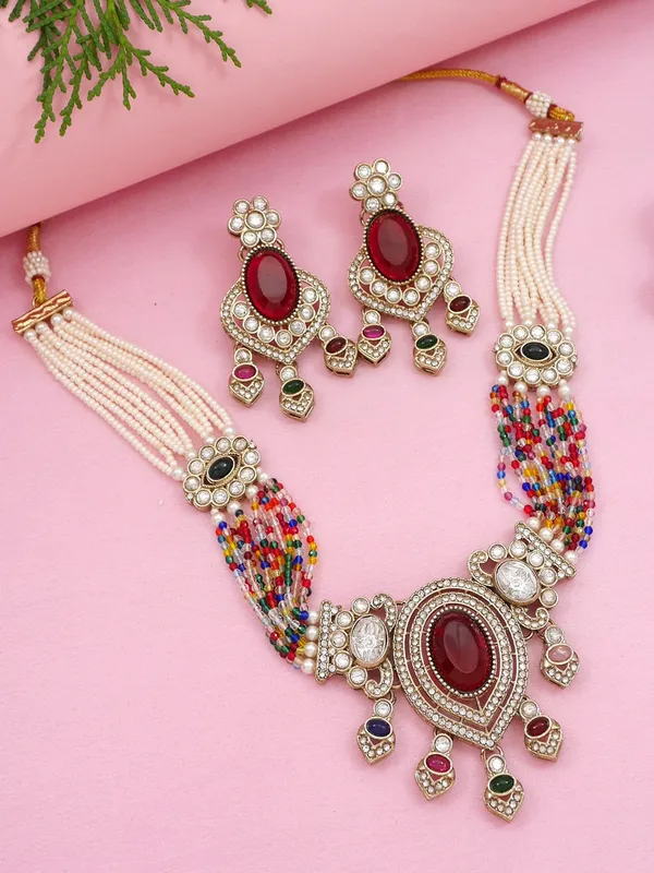 Royal_Noir_Pearl_&_Black_Beaded_Statement_Necklace_Set