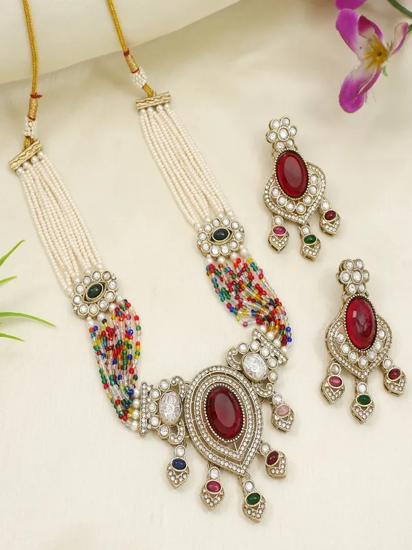 Royal_Noir_Pearl_&_Black_Beaded_Statement_Necklace_Set