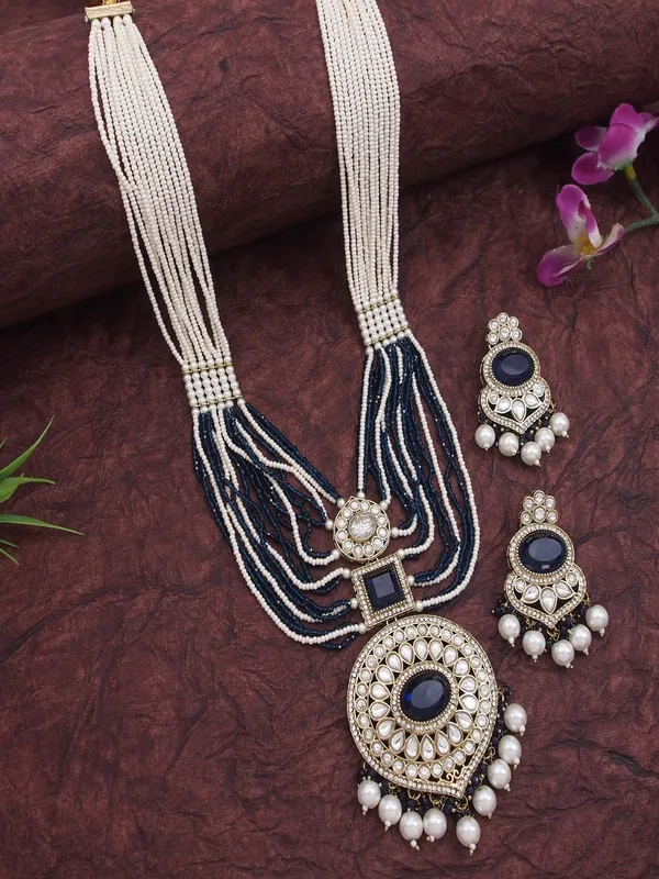 Royal_Pearl_&_Black_Beaded_Statement_Necklace_Set
