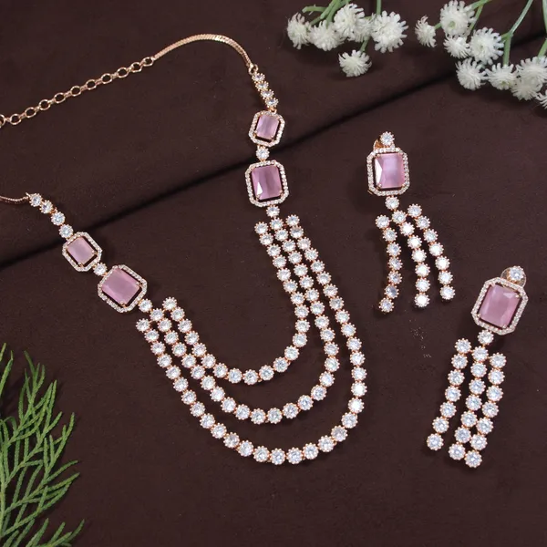 Three_Layer_Zircon_Necklace_Set