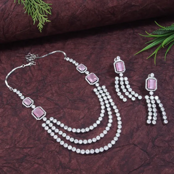 Three_Layer_Zircon_Necklace_Set