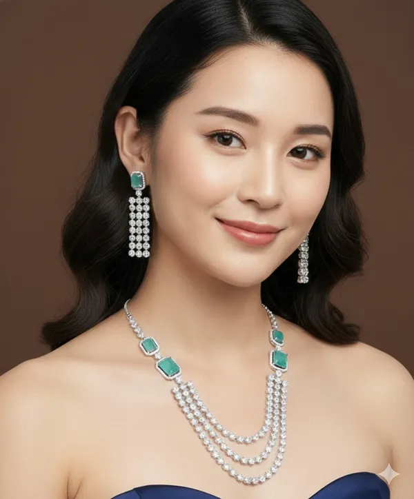 Three_Layer_Zircon_Necklace_Set