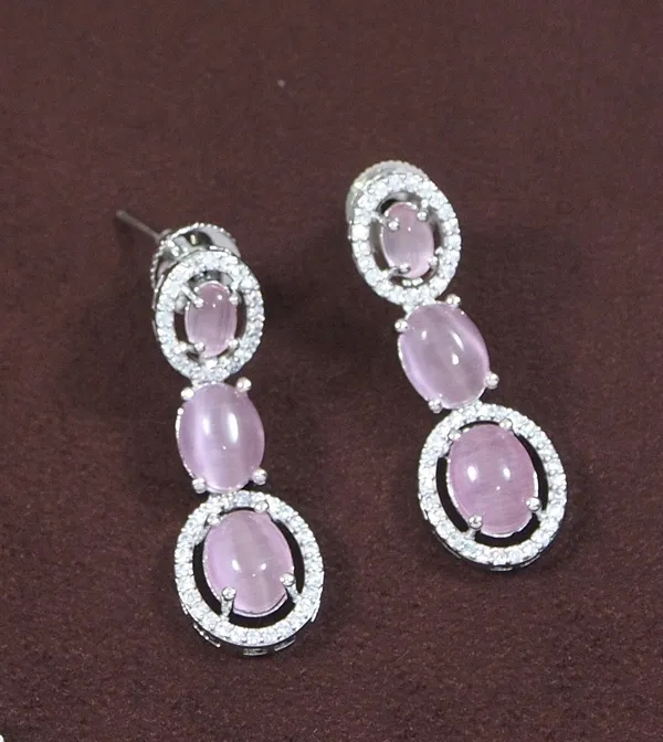Zircon_Silver_Necklace_Set
