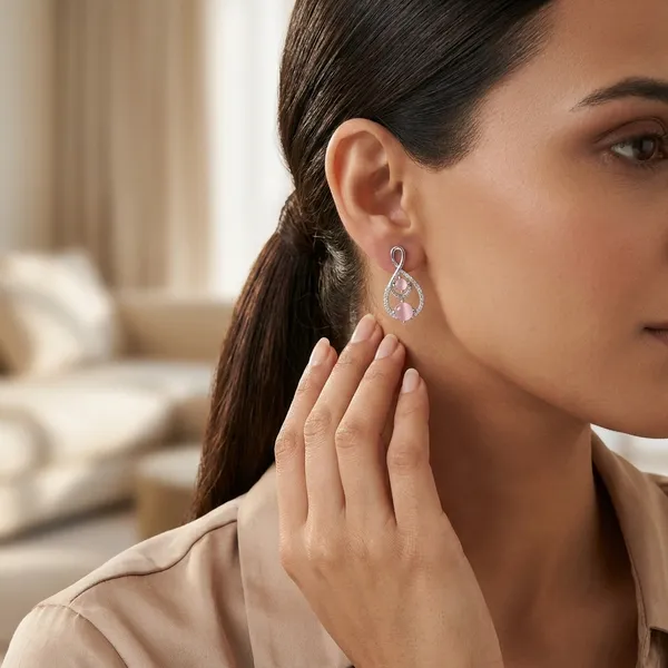 Zircon_Silver_Stud_Earrings_(Pink/Mint/White_Variants)