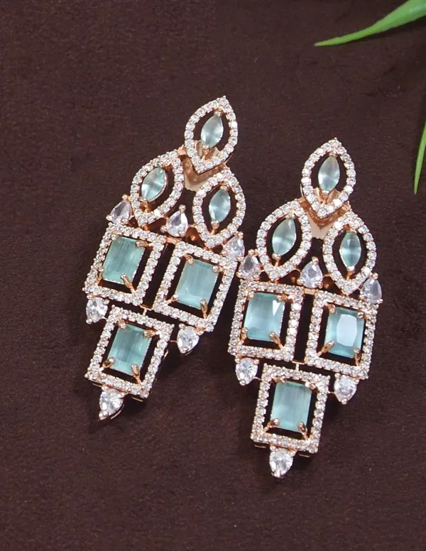Zircon_Mint_Rose_Gold_Necklace_Set