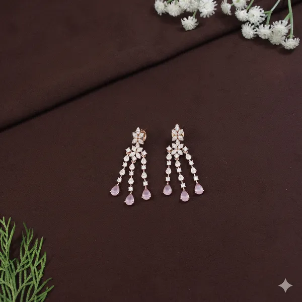 American_Diamond_Zircon_Necklace_Set