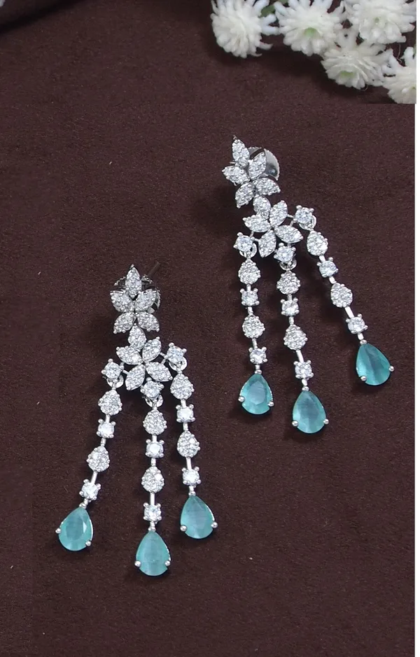 American_Diamond_Zircon_Necklace_Set