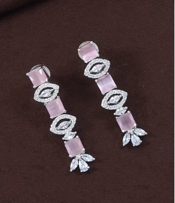 American_Diamond_Zircon_Necklace_Set