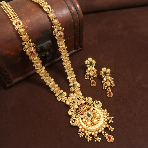 Antique_And_Brass_Long_Necklace_Set