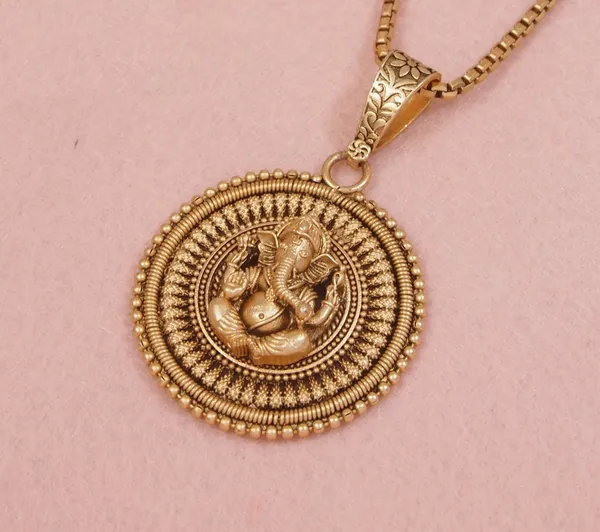 Antique_Ganpati_Pendant_Necklace_Chain