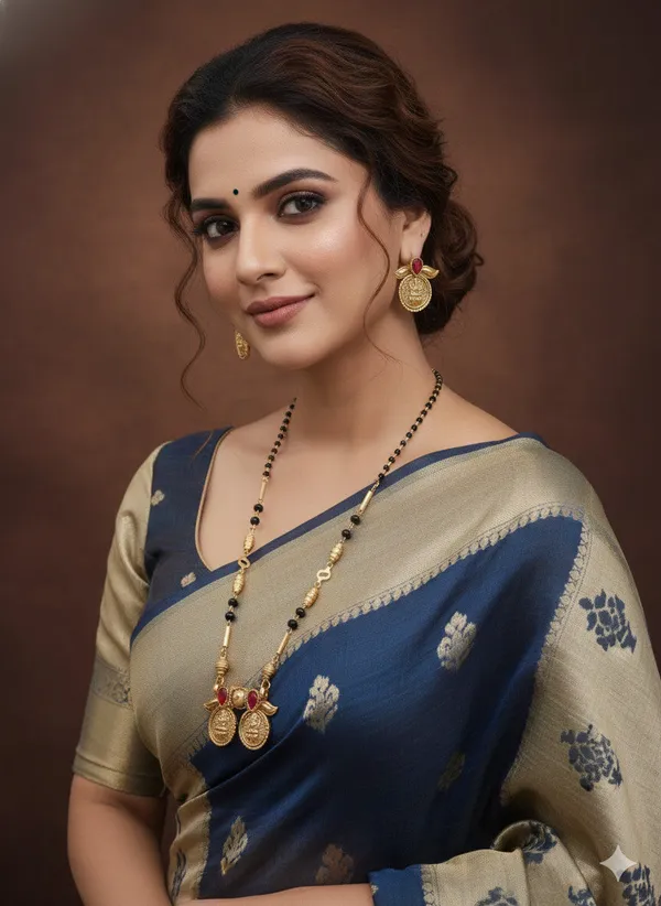 Antique_Gold_Matte_Plated_Mangalsutra_Set_With_Coin_Pendant_&_Red_Stone_Accents