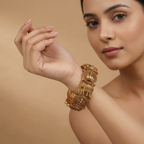 Brass_Elephant_Laxmi_Temple_Screw_Kada_Bangle