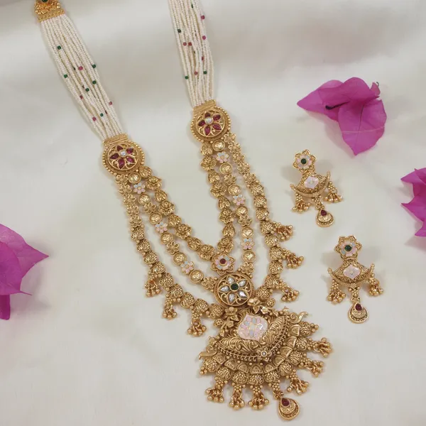Brass_Long_Rani_Haar_Necklace_Set_With_Kundan_&_Pearl_Embellishments_?_Traditional_Bridal_&_Festive_Jewelry