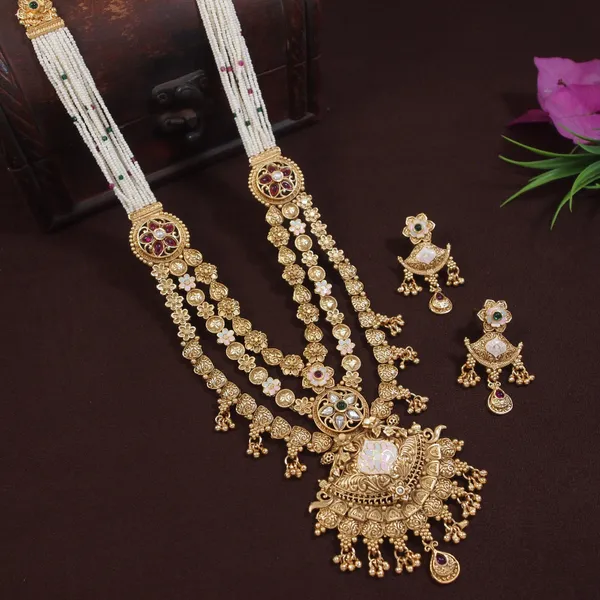 Brass_Long_Rani_Haar_Necklace_Set_With_Kundan_&_Pearl_Embellishments_?_Traditional_Bridal_&_Festive_Jewelry