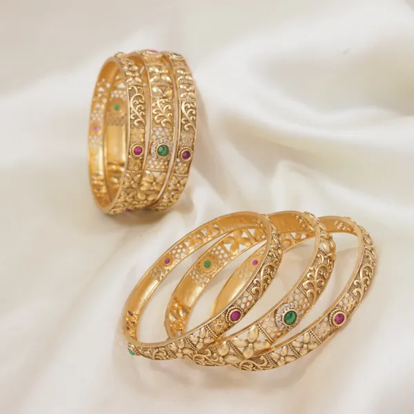 Elegant_Rajwadi_Matte_Polish_Bangles_With_Ad_Stone_Embellishments