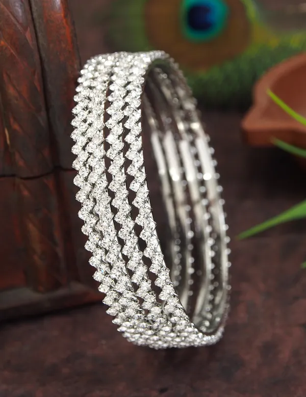 Elegant_Temple_Wear_Micro_Silver_Plated_Bangles_Set_With_American_Diamond_Stones_Set_Of_4
