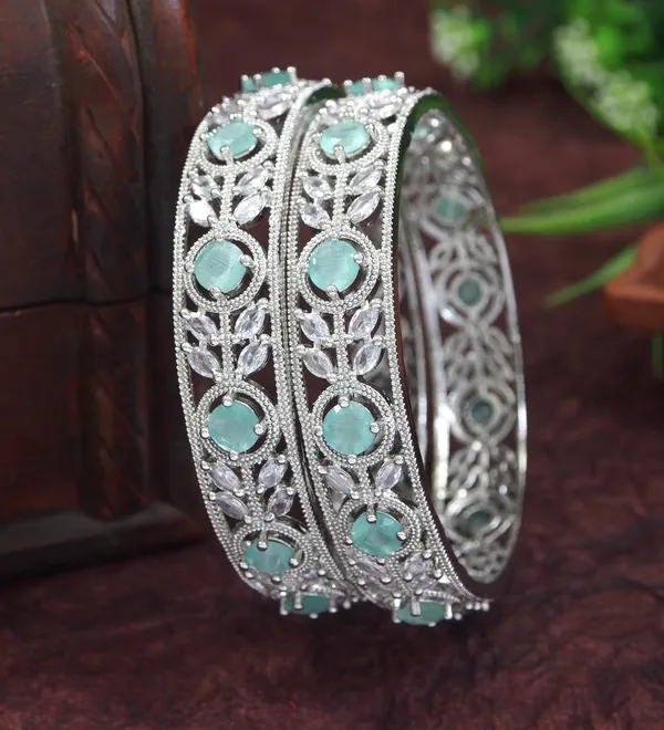 Mint_White_American_Diamond_Silver_Plated_Bangles