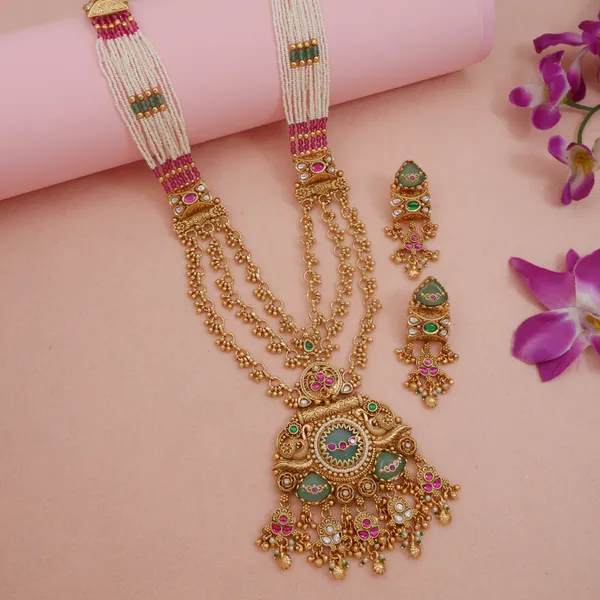 Ethnic_Royal_Heritage_Antique_Gold_Toned_Brass_Rani_Haar_Necklace_Set_With_Earrings