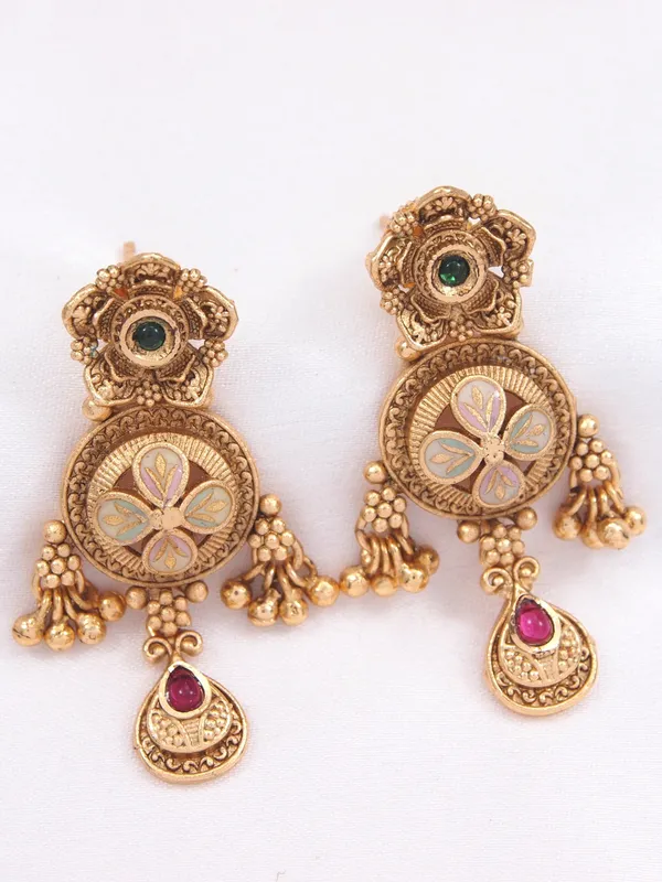 Gold_Plated_Plated_Brass_Traditional_Kundan_And_Pearl_Choker_Necklace_Set_For_Women