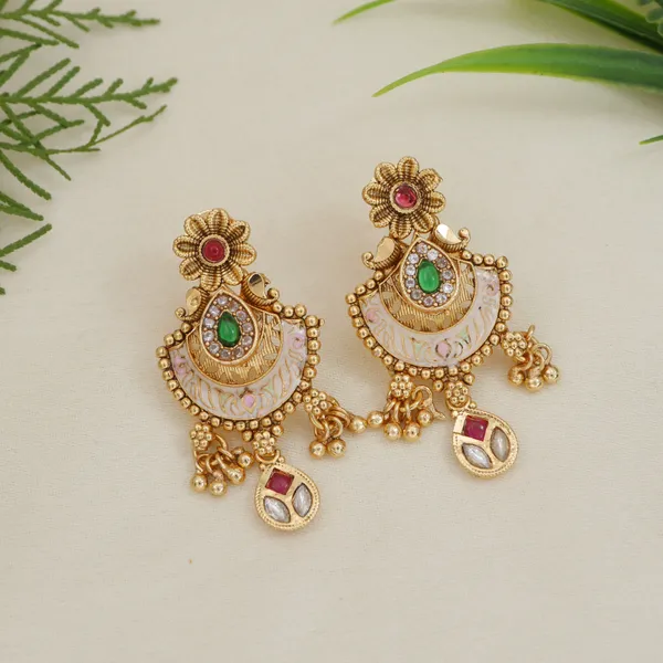 Gold_Plated_Traditional_Brass_Necklace_Set_With_Pearl_Beads_And_Stone_Earrings