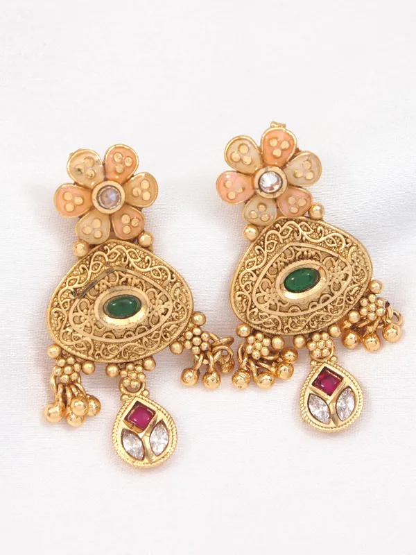Gold_Toned_Antique_Rani_Haar_Trend_Long_Temple_Necklace_Set