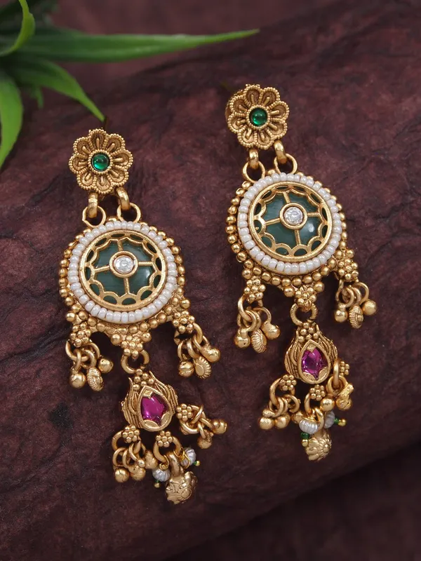Heritage_Inspired_Antique_Gold_Plated_Statement_Necklace_&_Earrings_Set