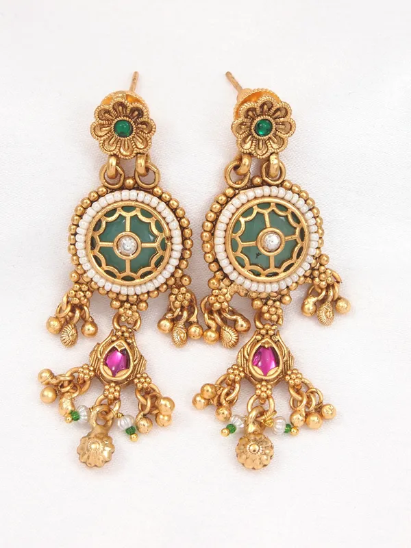 Heritage_Inspired_Antique_Gold_Plated_Statement_Necklace_&_Earrings_Set