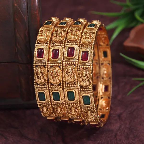 Laxmi_Temple_Matte_Finish_Bangle_Set_(Pack_Of_4)