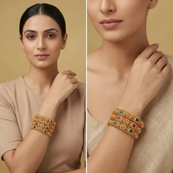 Laxmi_Temple_Matte_Finish_Bangle_Set_(Pack_Of_4)