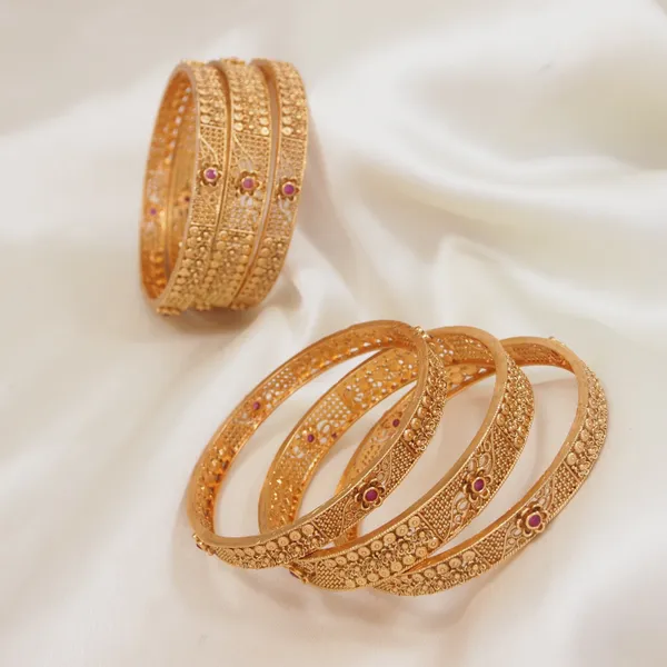 Matte_Finish_Traditional_Floral_Bangles_Set_Of_6
