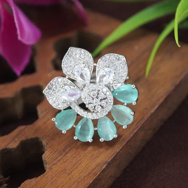 Zircon_Mint__Silver_Finger_Ring