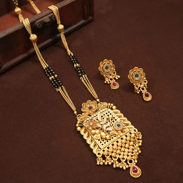 American_Diamond_Brass_Mangalsutra_Set