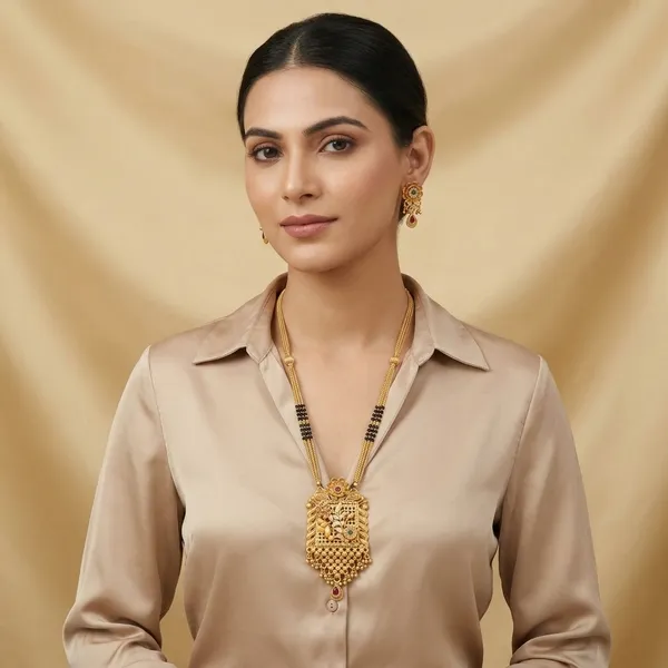 American_Diamond_Brass_Mangalsutra_Set