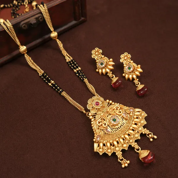 American_Diamond_Brass_Mangalsutra_Set