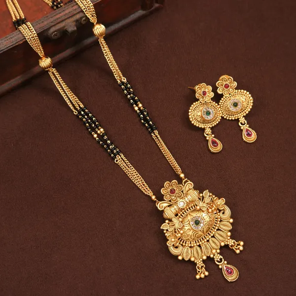 American_Diamond_Brass_Mangalsutra_Set